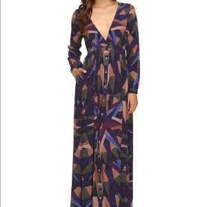 Mara Hoffman Deep V Maxi Compass Dress